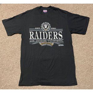 Vintage 90s Large Los Angeles Vegas Raiders Football Single Stitch T-Shirt USA
